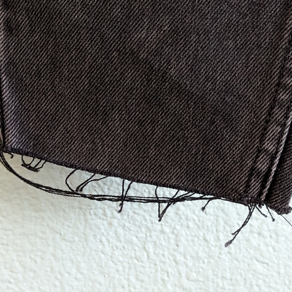 White Fox Jeans, Size XS, Black, Distressed - Picture 7 of 12